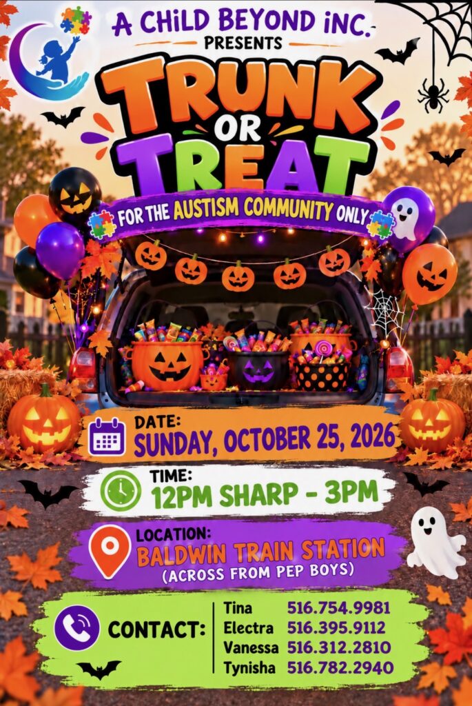 Flyer for A Child Beyond Trunk or Treat