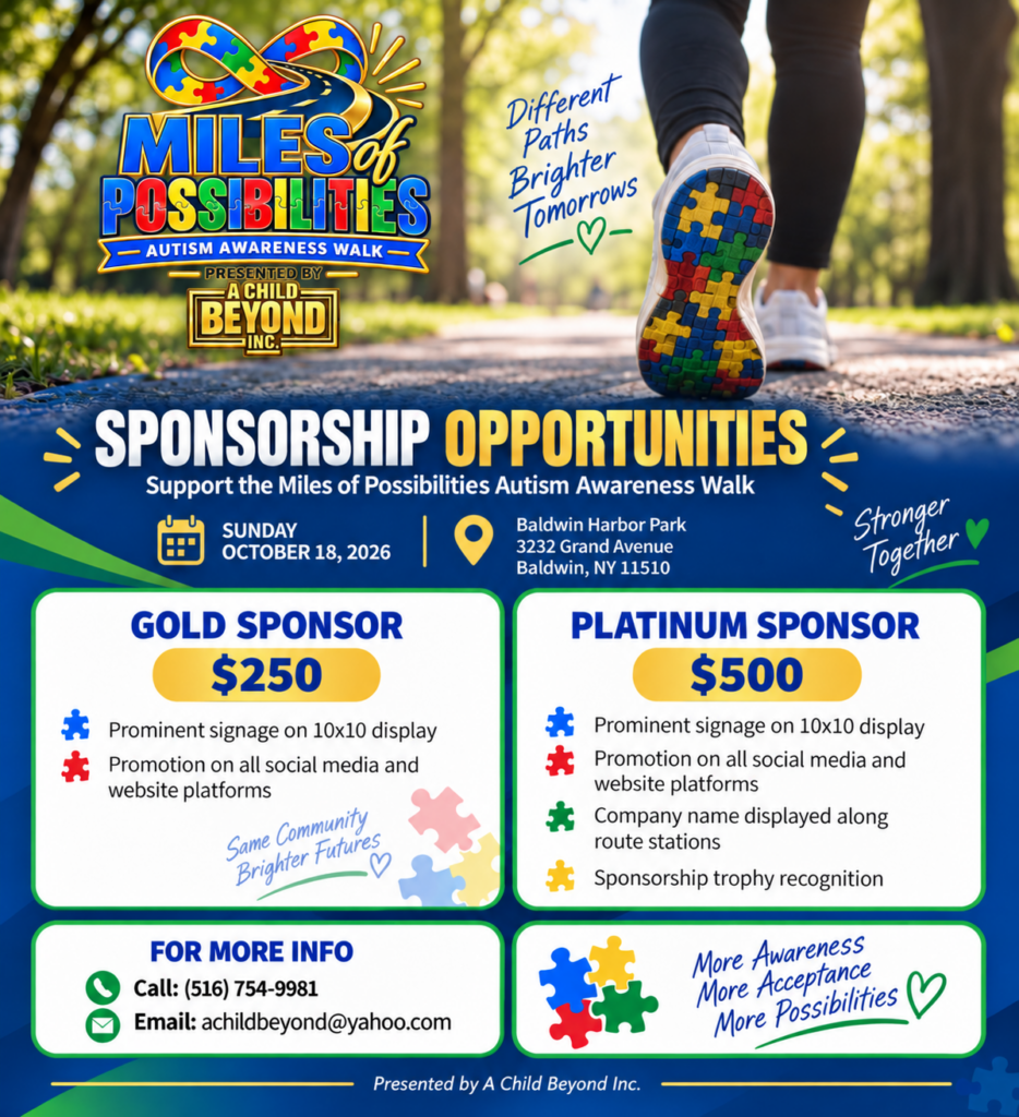 Flyer for Miles of Possibilites Walk 2026